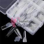 Tipsuri 96 bucati Transparente Refolosibile Smart Forms pentru Acryl Gel, Polygel 4 in 1 art TPS31AA + 48 Paduri